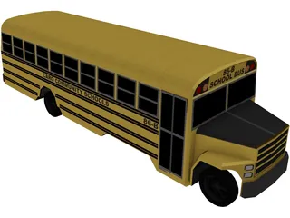 School Bus 3D Model