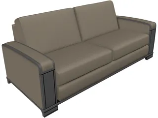 Ellesalotti Zenone Sofa 3D Model