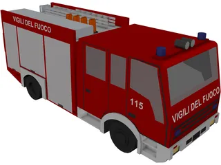 Iveco Firetruck 3D Model