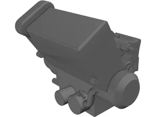 Honda CBR600RR Engine 3D Model