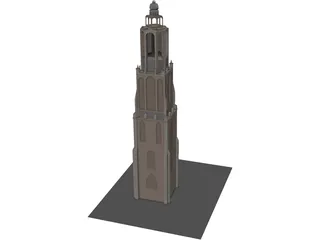 Onze Lieve Tower 3D Model
