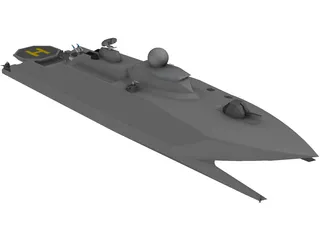 Catamaran Destroyer 3D Model