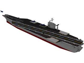 USS CVN-68 Nimitz 3D Model