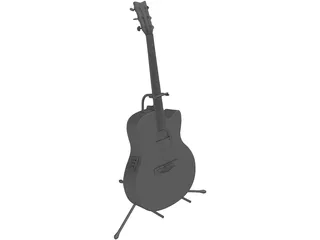 Guitar Yamaha 340 3D Model