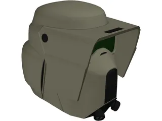 Commander Faie Helmet 3D Model