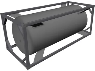 Container Tank Frame 20ft 3D Model