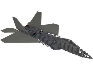 F-22 Raptor RC 3D Model