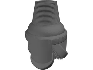 Tricone Drill 3D Model