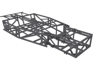 Kit Car Frame 3D Model