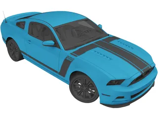 Ford Mustang Boss 302 (2013) 3D Model