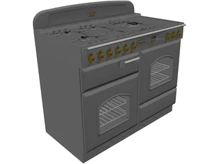 Cooker Retro 3D Model