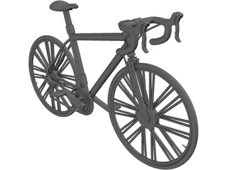 Race Bicycle 3D Model