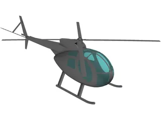 Hughes OH-6A Cayuse 3D Model