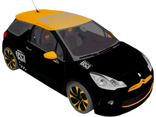 Citroen DS3 Racing (2011) 3D Model