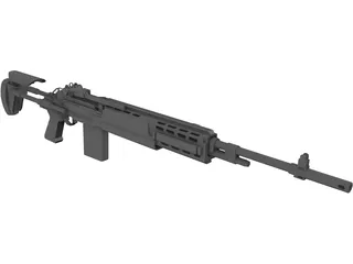 M14 EBR 3D Model