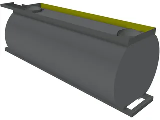 Oil Tanker Body 3D Model