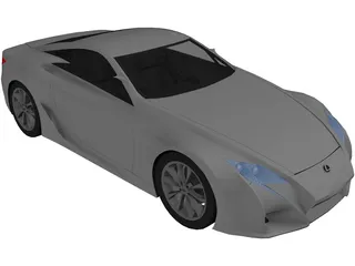 Lexus LF-A Concept (2007) 3D Model