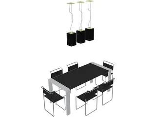 Kitchen Table 3D Model