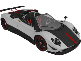 Pagani Cinque Roadster 3D Model