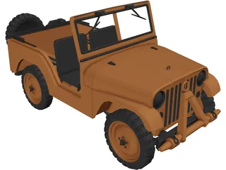 Jeep Willys 3D Model