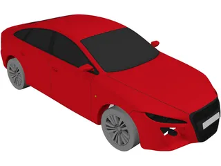 Audi A6 Concept 3D Model