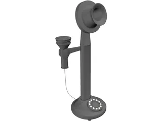 Vintage Telephone 3D Model