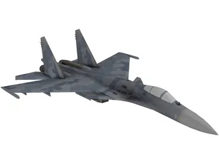 Sukhoi Su-35 Super Flanker 3D Model