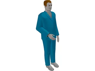 Man Worker 3D Model