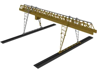 Gantry Crane 3D Model