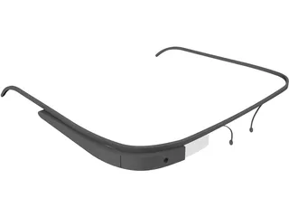 Google Glass 3D Model