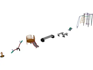 Playground Equipment 3D Model