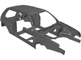 Volkswagen Golf Body 3D Model