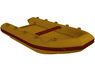 Zodiac Boat 3D Model