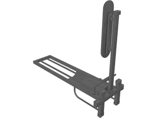 Cable Seated Low Row 3D Model