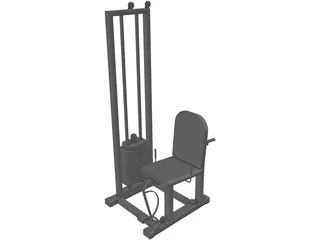 Leg Extension Equipment 3D Model