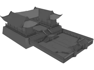 Asian Palace 3D Model