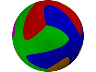 Soccer Ball Brazuca 3D Model