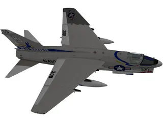 LTV A-7 Corsair II 3D Model