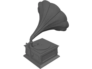 Gramophone 3D Model