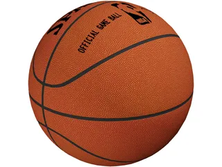 NBA Spalding Basketball Ball 3D Model