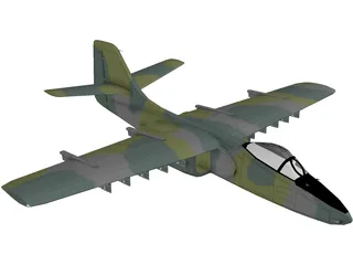 Northrop YA-9A 3D Model