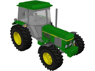 Tractor John Deere 1640 3D Model