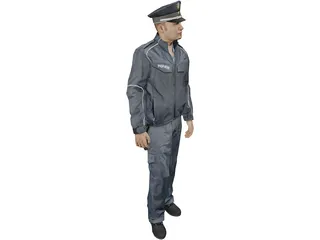 Policeman 3D Model