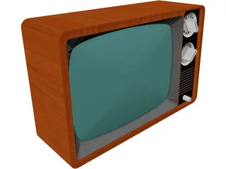 Old TV 3D Model