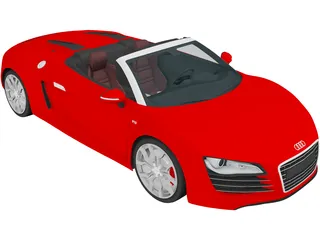 Audi R8 V10 Spyder (2012) 3D Model