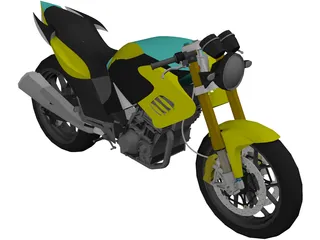 Honda Tiger Revo 200 3D Model