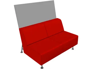 Bix Double Seat 3D Model