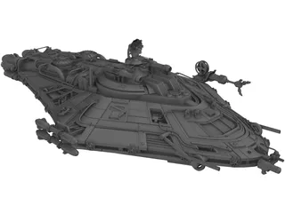 Spaceship 3D Model