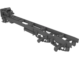 Truck Chassis and Suspension 3D Model