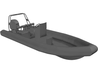 Raptor Rigid Inflatable Boat (Rib) 6.95m 3D Model